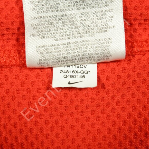 Nike Georgia Bulldogs 1/4 Zip Sideline Pullover in Red Size Small - Picture 8 of 8